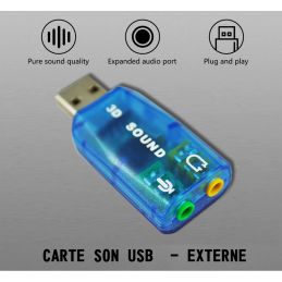 Carte Son USB - Externe 3D Sound