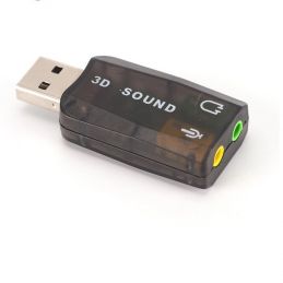 Carte Son USB - Externe 3D Sound (NOIR) Bulk