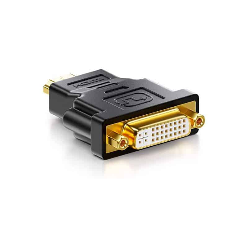 Adaptateur DVI-I Femelle 24+5 - HDMI Mâle Adaptateur Vidéo Universel 